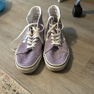 Light Purple High Top Vans